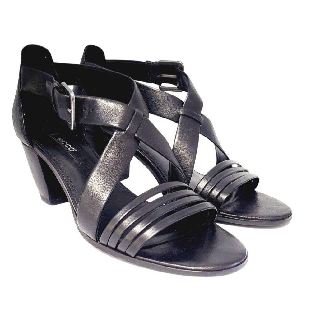 ECCO‎ Strappy Heeled Sandal - Size 9 / EU 40